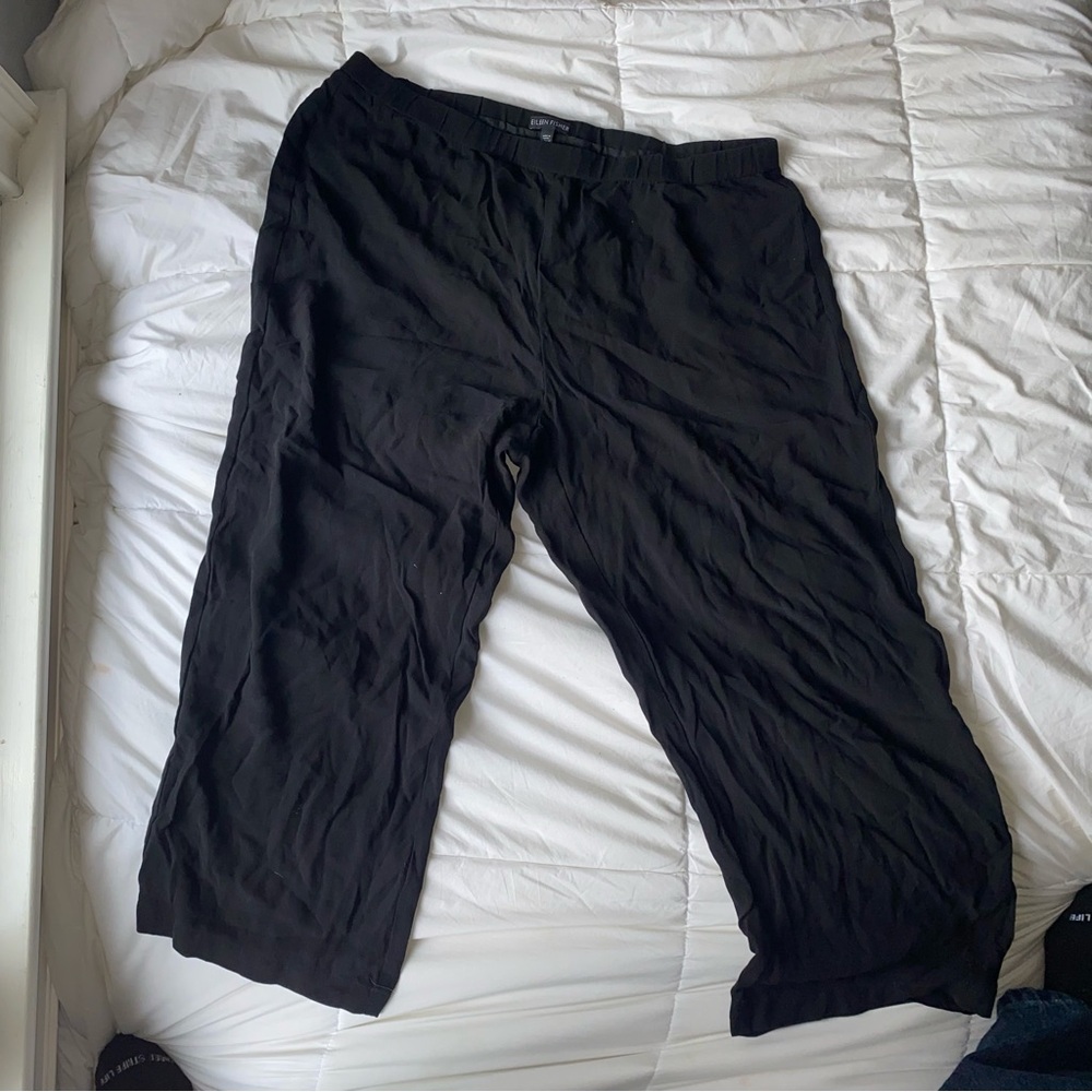 Eileen Fisher Women's Black Cropped Pants